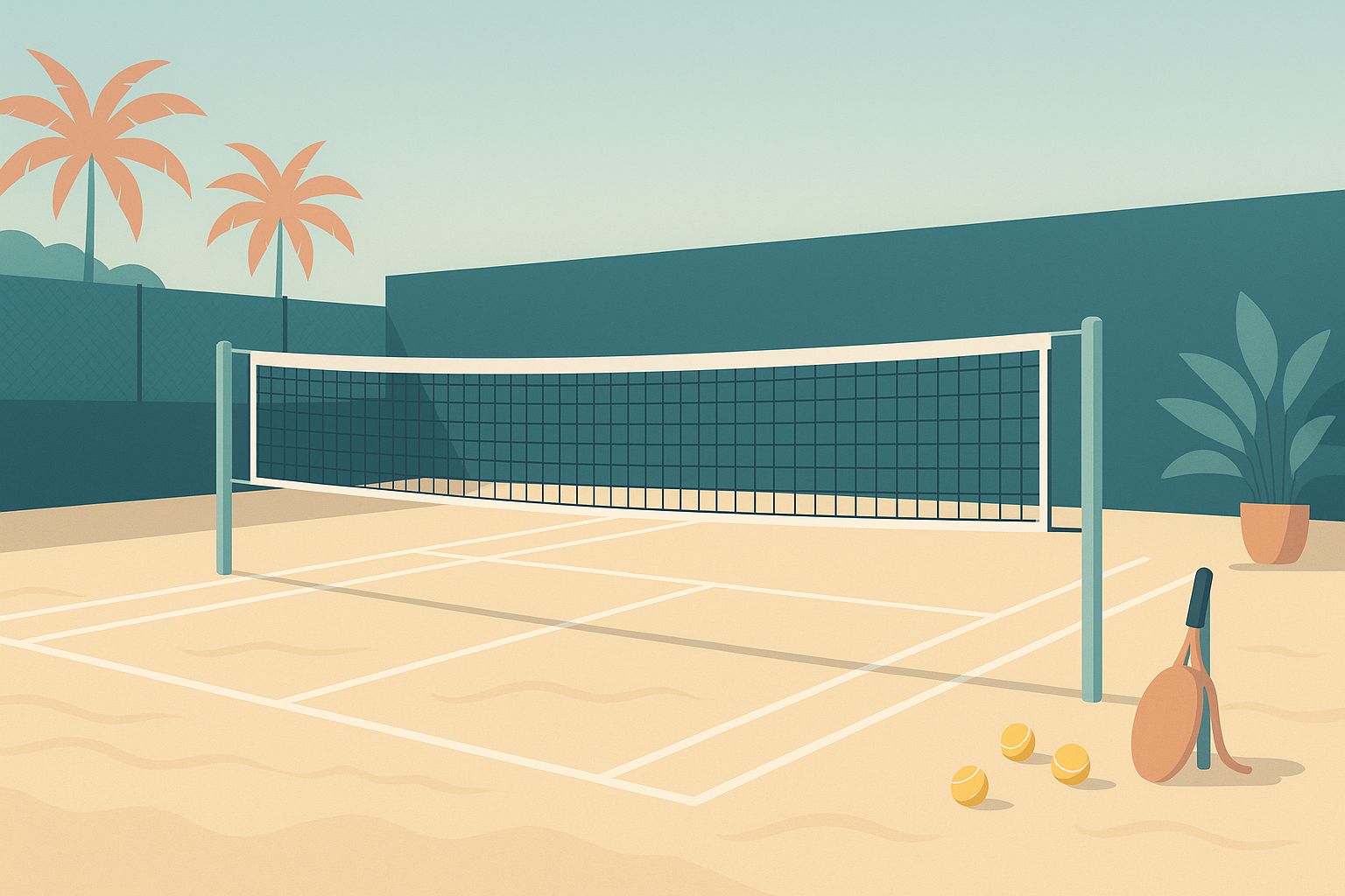 Quadras de Beach Tennis